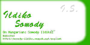 ildiko somody business card